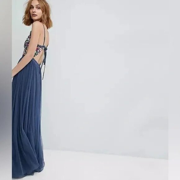 Needle & Thread *NEW* Open Back Cami Strap Maxi Dress - Picture 4 of 16